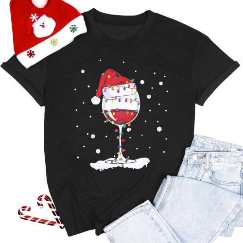 Size L ...Christmas Shirts for Women Teacher Christmas Shirt Womens Christmas Tops Xmas Tee Tops