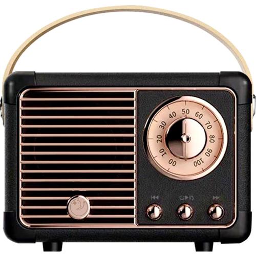 Retro Bluetooth Speaker, Vintage Decor, Small Portable Wireless Speaker,Hands-Free Call,400mA Battery,TF Card,Aux Line, for iOS Android Smartphone Home Office, Gift Ideas Black