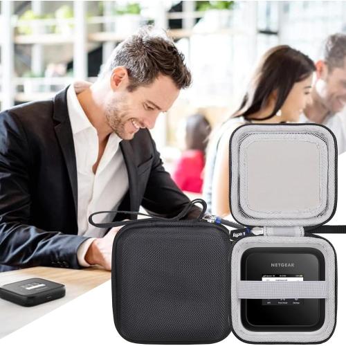 Case for NETGEAR Nighthawk M7 Pro/M6 Pro/M6/M1/M5/M2/M3 Mobile Hotspot - Fits for MR6500/MR6550/MR6150/MR6110/MR1100/MR7400/MR5200 Wireless Router (Case Only) (Black)