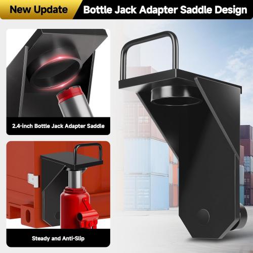 2Pack Shipping Container Jack Lug-Shipping Container Booster Lifter|Storage Container Leveler Booster Shipping Container Accessories for Container Homes Booster Leveler