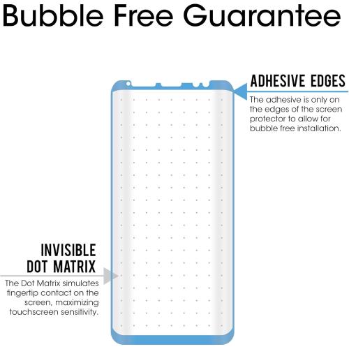 amFilm Glass Screen Protector for Samsung Galaxy S8, 3D Curved Tempered Glass, Dot Matrix with Easy Installation Tray, Case Friendly (Black)