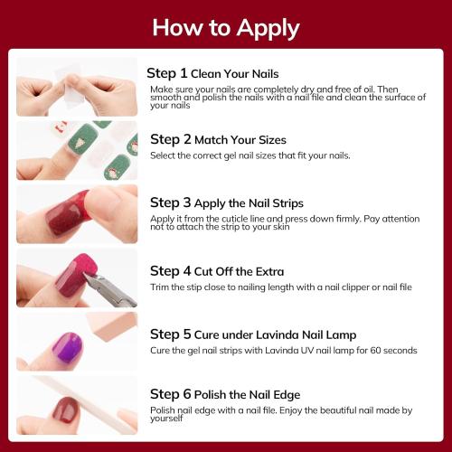 Lavinda Christmas Semi Cured Gel Nail Strips, 20 Pcs Snowman & Christmas Tree Nail Wraps with Plaid, Long-Lasting UV Gel Stickers, Salon Quality, Quick and Easy to Apply for Home Nails DIY