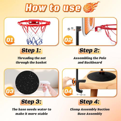 Toddler Basketball Hoop Indoor, Basketball Hoop for Kids Mini Kids Hoops for Outdoor Indoor Goal for Sport Toys Christmas Birthday Gift