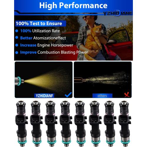 Upgraded Fuel Injectors Fits For:-Ford Expedition 2007 2008 V8 5.4L, For:-Lincoln Navigator 2007 2008 V8 5.4L, OE# 0280158140 FJ1008 (set of 8)