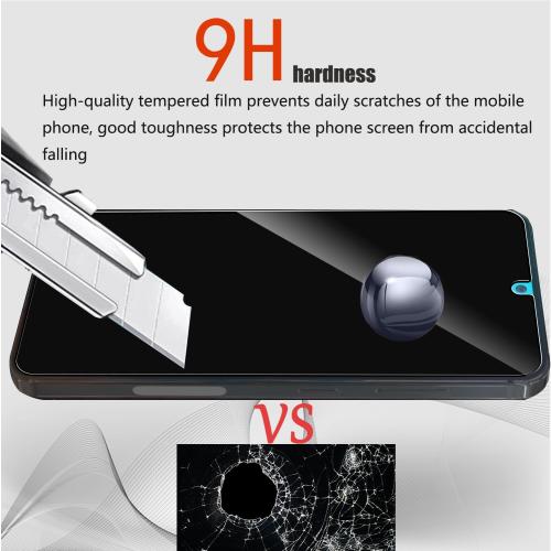 2 Pcs for Samsung Galaxy S24 Plus Privacy Screen Protector Tempered Glass with 2 Pcs Camera Lens Protector with Alignment Tool for Samsung S24 Plus 5G