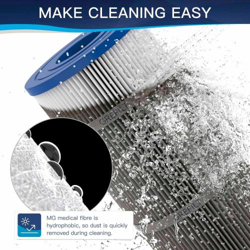 CC100 Pool Filter Cartridge, Compatible with Pentair CC100, CCRP100, Replaces Pleatco PAP100, Unicel C-9410, Filbur FC-0686, Pentair R173215, 100 sq.ft, Dimensions: 23 5/8 x 10 1/16