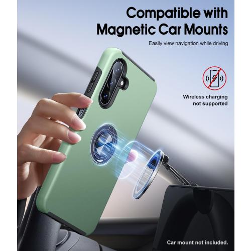 JAME for Samsung Galaxy A17 5G Phone Case Ring Stand Shockproof Slim Case
