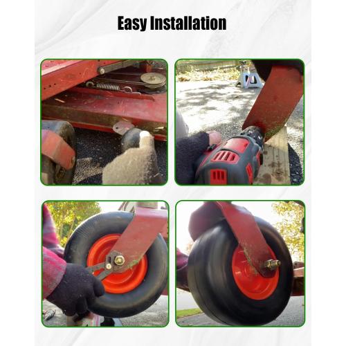 2 Pack 4.10/3.50-4 Front Wheel and Tire Assembly Replace 105-3471 Fit for Toro TimeCutter Z Exmark Quest Z-Turn, 3/4″ Axel Lawn Mower Wheel Assembly Tires 2Pcs