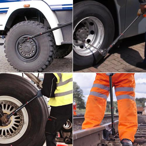 New open box for inspection SUERCUP 1-inch Drive Click Torque Wrench, 200-1300Ft-Lb/271-1761.5Nm, 48 Tooth Dual-Direction Click Torque Wrench with a Hex Key for Wind Turbines, Car andTruck Repair etc
