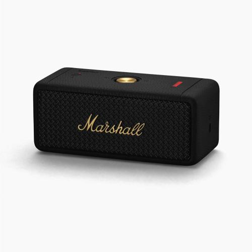 Black & Brass Marshall Emberton II Portable Bluetooth Speaker, Black & Brass