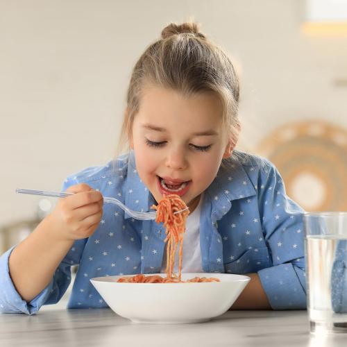 SACATR 100 Count Disposable Plastic Forks,Heavy Duty Plastic Forks, Clear Plastic Silverware, BPA-Free, Heat Resistant, Suitable for Parties, Events and Everyday Use