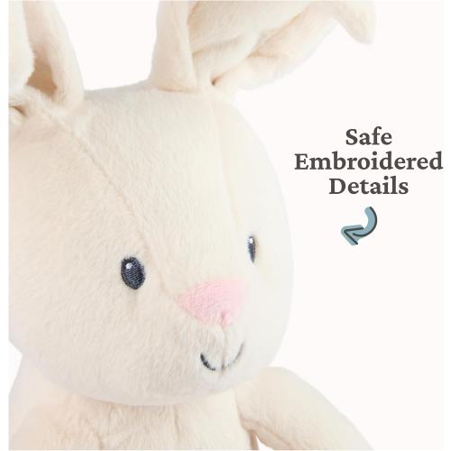 GUND Baby Peek-a-Boo Flora Bunny Plush, Bunny Rabbit Stuffed Animal, Baby Toy for Ages 0 and Up, Cream, 7 (Batteries Not Required)