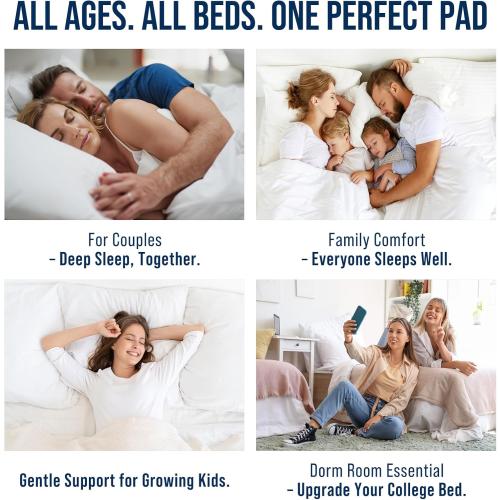 OLANLY King Quilted Fitted Mattress Pad, Cooling Soft Mattress Topper, Elastic Fitted Mattress Cover Stretches up to 21 Inches Deep, Machine Washable Mattress Protector (78in x80 inch, Light Grey)