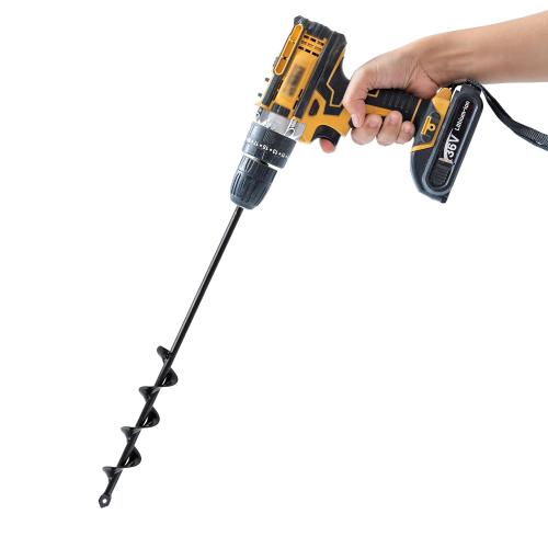 VASGOR Set of 5 Auger Drill Bit for Planting (1.6x16, 2x16, 2.6x16, 3x16, 3.5x16) - Easy Planter Garden Auger - Bulb & Bedding Plant Augers - Post Hole Digger for 3/8” Hex Drive Drill