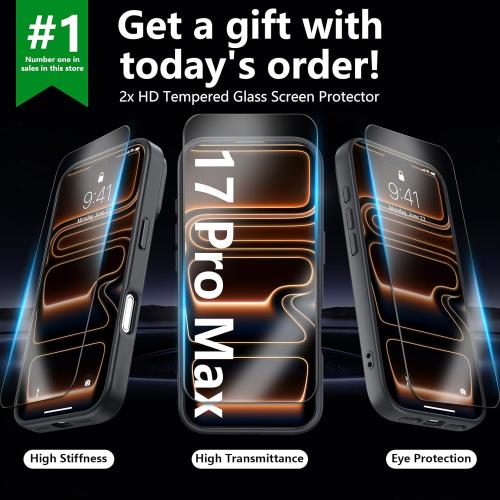 Color green YFEMLAZ Magnetic for iPhone 17 Pro Max Case,with Screen Protectors X2,Full Camera Protection,Compatible with MagSafe,Translucent Matte,Anti-Fingerprint，Shockproof Protective Phone Case,6.9,