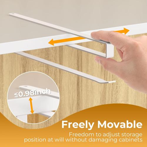 Quehun 2 PCS Tumbler Lid Organizers, Ample Lid Capacity Up to 30 Lids, No Adhesive No Drill Yeti Lid Organizer Holder Inside Cabinet, Space-Saving Stanley Tumbler Cup Lid Holder Organizer for Kitchen