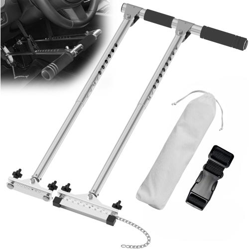 20.1- 27.5 Black Handle Car Hand Controls Device for Disabled Drivers, Portable Handicap Driving Hand Controlled Drive Assist for Injured, Handicap, Cars Driving aids, Black Handlet