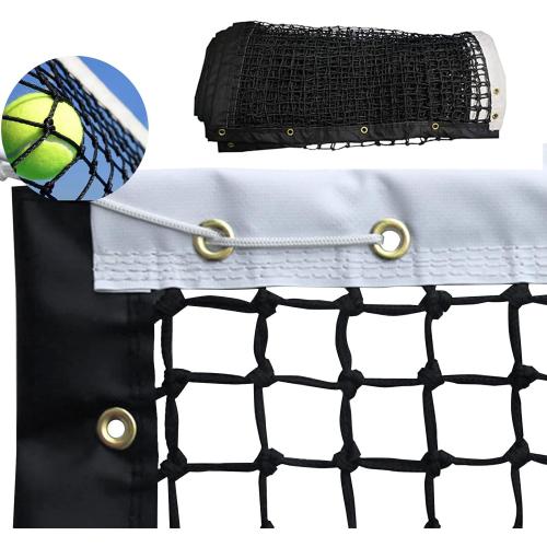 Tennis Net Outdoor Heavy Duty Professional Tennis Court Net Replacement Portable Tennis Net Nylon for Standard Tennis Courts [Includes 2 Fiberglass Dowels]