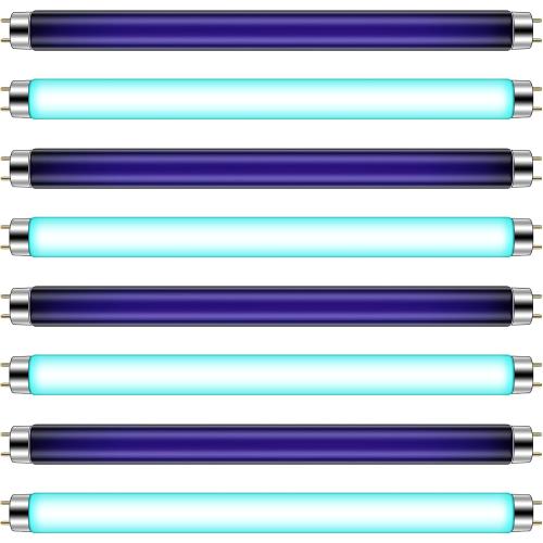 Qualirey 8 Pcs T8 Bug Zapper Replacement Bulbs, 10W 13 Inch Tube