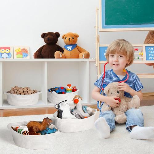 1 pack came just one  Small Woven Basket with Gift Bags and Ribbons, Empty Decorative Gift Chest Box, Cute Baby Gift Basket for Nursery, Cotton Rope Room Shelf Storage Basket with Handles, All 12x 8x 5,White