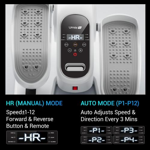 Under Desk Elliptical Machine, Ellipse Leg Exerciser for Seniors, Quiet & Portable Electric Seated Eclipse Exercise Training Machine with Remote, 12 Speeds & Mute Function, Manual & Auto Mode