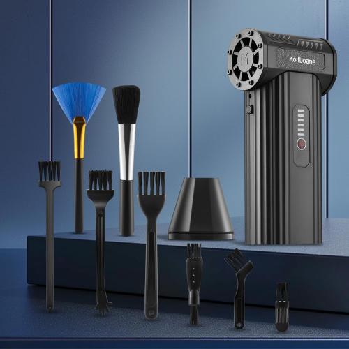 Compressed-Air-Duster Brushless Electric Air Blower, Mini Powerful Cordless Rechargeable 8000mAh Battery Jet Dry Portable Jet Turbo Fan Dust Snow Blower for Cleaning Car/Keyboard/PC/Home