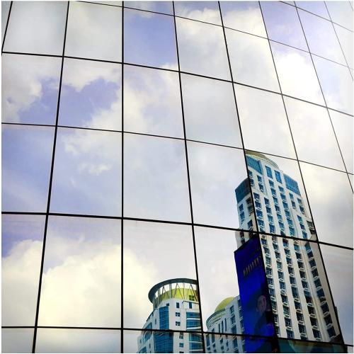 BDF S05 Window Film Daytime Privacy and Heat Control Mirror Silver 5 (Very Dark) - 24in X 16ft