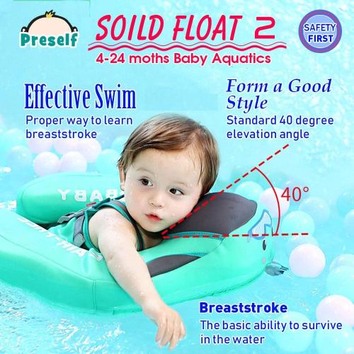 Color Pink  Baby Solid Float Ring Infant Toddler Safety Aquatics Swim Floating Swimming Pool School Training (Pink)