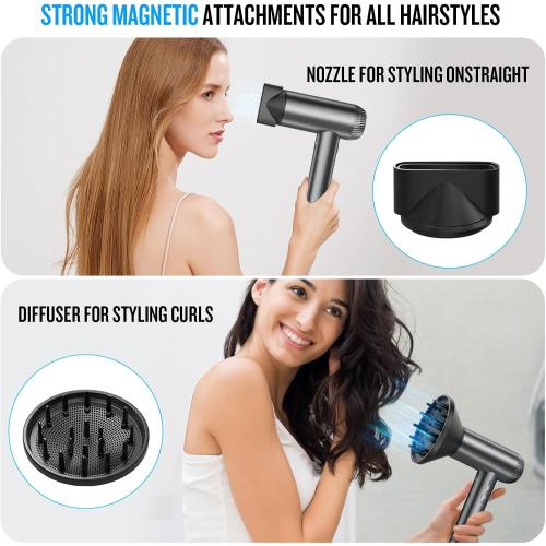 Hair Dryer, High Speed Hair Blow Dryer with Diffuser for Home Salon Travel