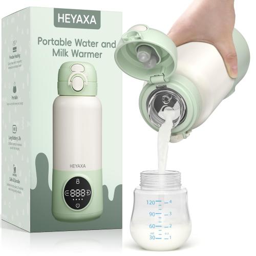 HEYAXA Portable Milk Warmer Bundle with Baby Bottle Steri-lizer and Dryer