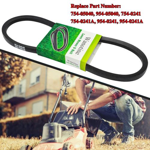 954-05040 Drive Belt Replaces 754-05040, 954-0241, 954-0241A, 754-0241, 754-0241A Upper Drive Belt, Fits MTD Troy-Bilt Craftsman Cub Cadet Lawn Tractor Mowers (5/8 x 35 1/4)