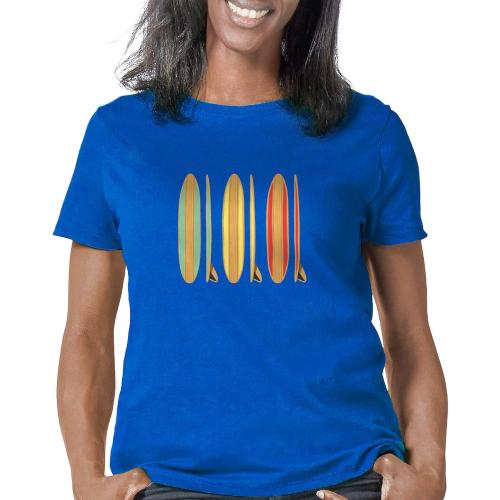 Size M....CafePress Surf Boards Women's Classic T Shirt Women's Relaxed Dark T-Shirt