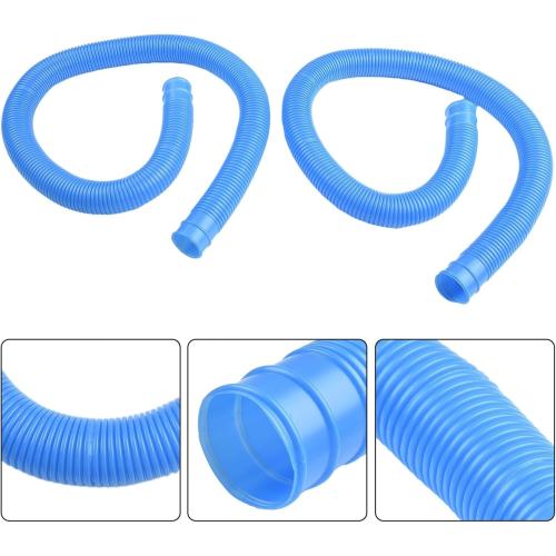 Above Ground Pool Pump Replacement Hose 1.25 Inch Accessory for Swimming Pools, 39 Inch Length Flexible PVC Spiral Winding Structure Leak Proof Lightweight(blue)