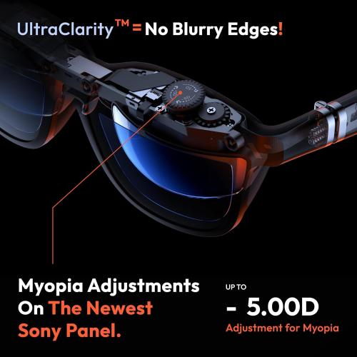 VITURE Pro XR/AR Glasses, 135 120Hz 1000Nits Display, Harman Audio,Electrochromic Film,Myopia Adjustments,for iPhone 17/16/15/Android/Mac/PC/Steam Deck,First-ever Immersive XR Experience for Switch 2