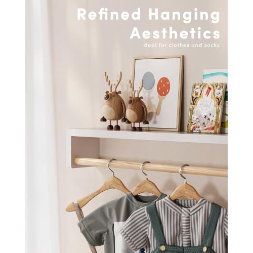 G&W Gruwald Nursery Book Shelves, Set of 3, Wall Bookshelf, Book Shelf for Kids Rooms, Wall Book Shelves for Bedroom Kids, Floating Shelf, Nursery Decor (White, 23 Inches)