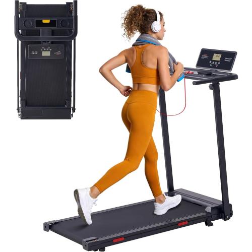 Walking Pad with Handle Bar and Incline, 3.0HP Under Desk Treadmill for Home Small Space, 0.6-7.6MPH Portable Walking Pad Treadmill with Handles, 350LBS, 2026 Upgrade