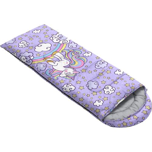 Axolotl Unicorn Sleeping Bag for Kids Boys Girls–Lightweight Warm Cold Weather Sleeping Bags,Waterproof Portable Sleeping Bag with Compression Sack for Camping Backpacking Outdoor Indoor