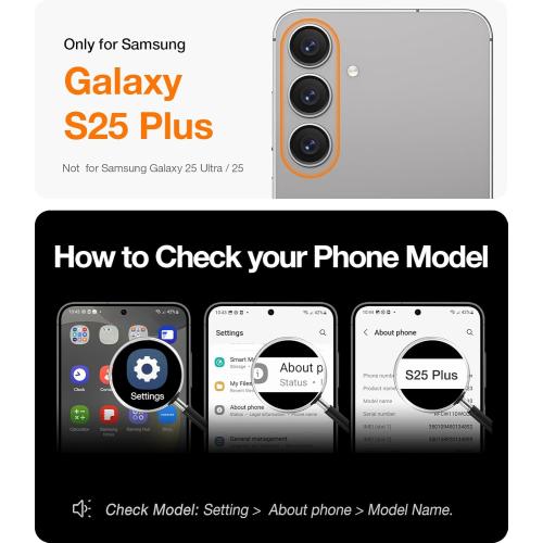 TORRAS Guardian Shockproof for Samsung Galaxy S25 Plus Case, [Non-Yellowing] [12FT Military-Grade Protection] Transparent Slim Case for Samsung S25 Plus Case, Diamond Clear, Hard, 6.7''