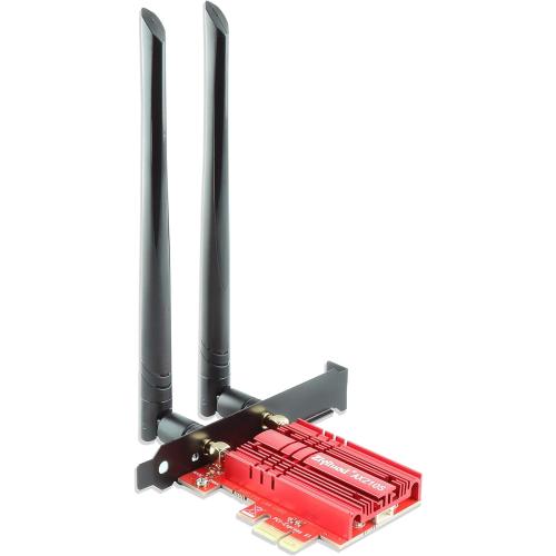 Ziyituod WiFi Card 5400Mbps PCIe WiFi 6E Card, Bluetooth 5.3, Intel WiFi 6E AX210 Chip, Tri-Bands(6GHz/5GHz/2.4GHz) Wireless WiFi 6 Card for PC, Support Windows 11/10(64Bit)