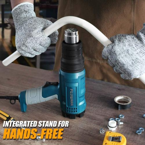 Heat Gun Kit 2000W with Dual-Temperature 5 Nozzles,Hot Air Gun 122ᵒF-1022ᵒF Heating in Seconds for DIY Shrink PVC Tubing/Wrapping/Crafts,Stripping Paint (2000W 2 Gears Temp Setting)