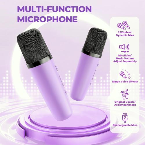 YLL Karaoke Machine for Kids,Birthday Gifts for Girls 3 4 5 6 7 8 Years Old