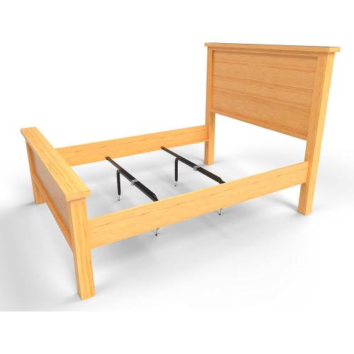 Bed Slats Center Support System | Adjustable Length & Height Tubular Steel with 4 Legs | Fits Full, Queen, King & California King Bed Frames