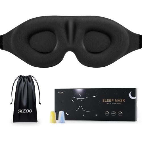 MZOO Luxury Sleep Mask for Women Men Patented Light Blocking Design