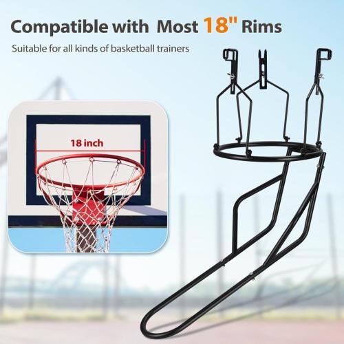 Compact Basketball Rebounder, Basketball Rebounder Net for Practice, Professional Basketball Rebounder, Rebound Net for Basketball Practice, Basketball Rebounding Net for Drills