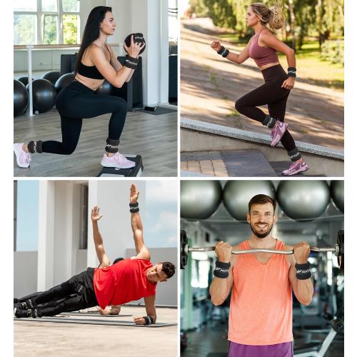 Ankle Weights A Pair of 1/2/3/4/6/8/10/12/20 LBS Wrist Leg Arm Weights for Women Men with Adjustable Straps, Strength weighted for Physical Therapy Running Walking Home Fitness Gym Workout Weight Loss