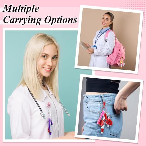 Henoyso 36 Pcs Nurse Badge Reel with Mini Highlighter Pens 2026 Cna Nursing Week Gifts Bulk Retractable Badge Clips Accessories for Cna Medical Nursing Staff Women (Classic)