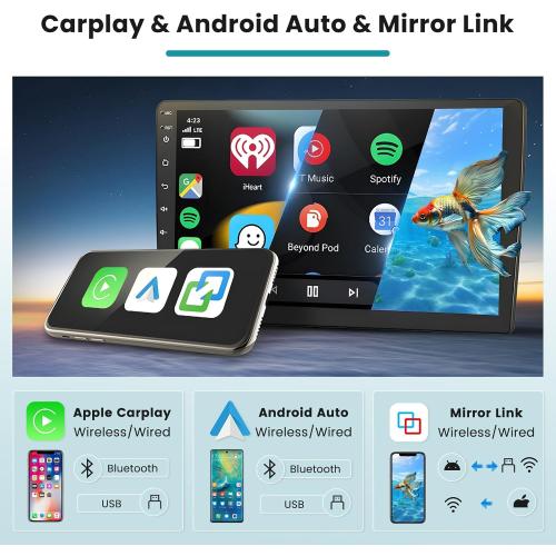 Roinvou 2 64G Radio for Toyota Camry 1997-2003 Android 13 Car Stereo Wireless Carplay, 9 inch Touch Screen for Camry Android Auto Bluetooth GPS WiFi FM RDS Mirror Link 26UI   Backup Camera