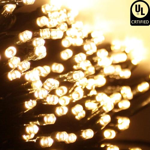 Connectable 240LED 88Ft 13Modes Christmas Lights Outdoor Indoor | Extendable Green Wire Christmas String Lights with Timer | Twinkle Fairy Light Plug in for Xmas Tree Garden Decor Party (Warm White)