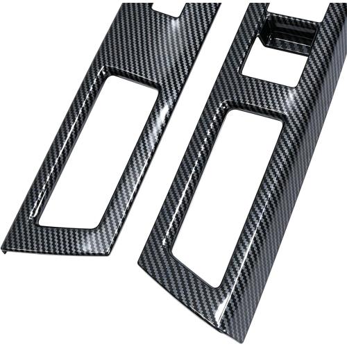 HIGH FLYING Car Window Switch Cover Trim LHD for Subaru | Carbon Fiber Style ABS Material Overlay