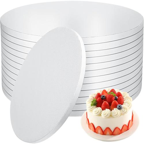 12 PCS Cake Drums 10 Inch, 10inch Drum, Cake Boards 10 Inch Round, 1/2 Thick Cardboard, Sturdy Circle, Base para Pastel Cardboard Base White Cake Boards for Wedding
